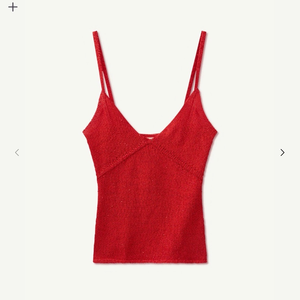 Red Asta Resort Top with Tag